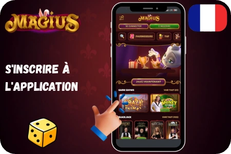 Sinscrire a Lapplication Magius app android