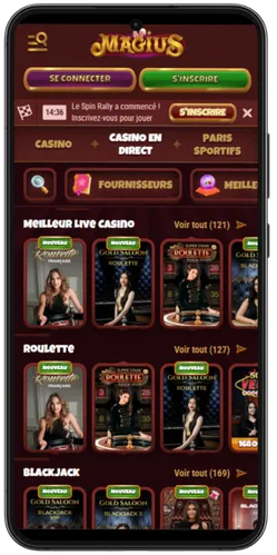 Magius Casino en direct