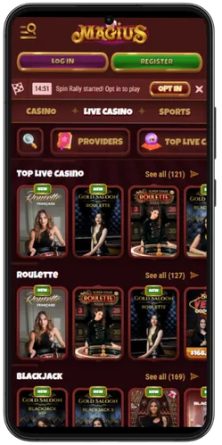 Magius live casino
