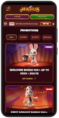 Magius Casino Promotions