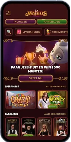 Magius Casino NL anroid main